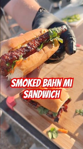 Smoked And Grilled Pork Belly Bahn Mi Sandwich