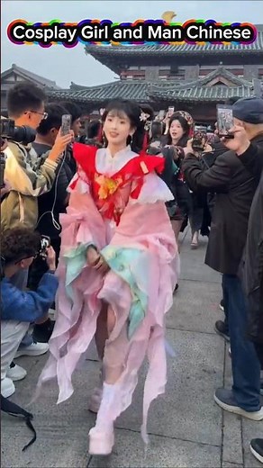 A Chinese girl and boy cosplay #viral #funny #shorts