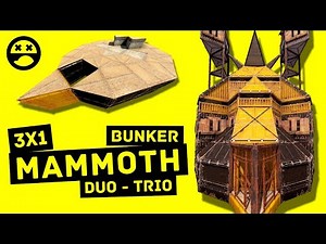 Mammoth • The MOST Defendable 3X1 Bunker Base in RUST 2025 (stability bunker)