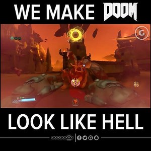 We turned down the graphics for DOOM and it looks... | GameSpot