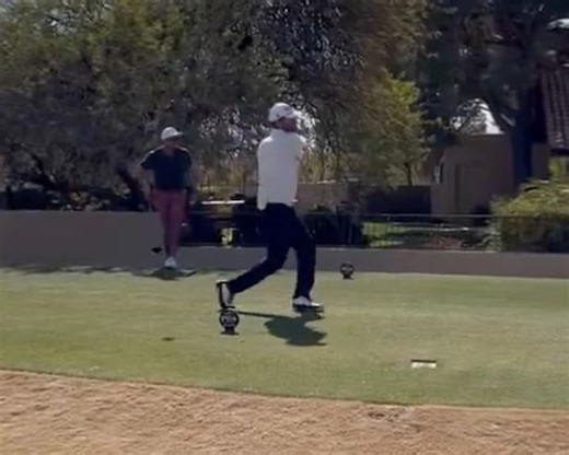 Ryder Cup folk hero shows off wild new follow through at WMPO Monday qualifier