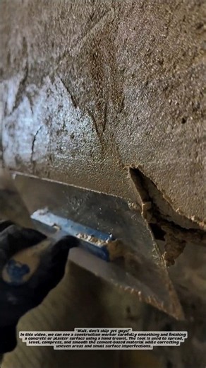 Smart Concrete Finishing Technique – Smoothing and Repairing a Rough Surface.