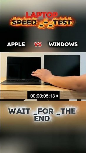 🔥 Apple MacBook vs Windows Laptop SPEED TEST | Ultimate Performance Battle#shorts