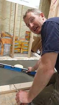How to Level a shower floor before installing a shower pan