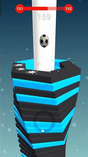 Stack Ball Level 151-152🥵 #stackball #games #shortsfeed #viral #shorts