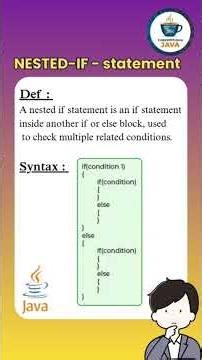 Conditional statements in java || Java basics part 11 || #java #programming #it #new #ytshorts #yt