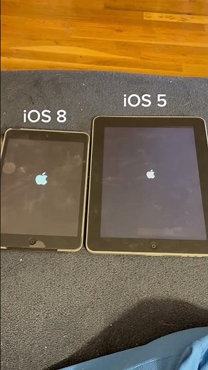 iPad mini 2 on iOS 8 vs iPad 1 on iOS 5