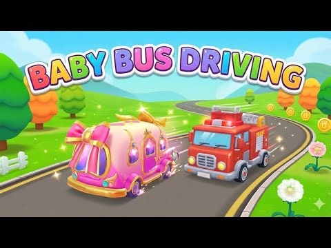 Baby Bus Adventure! 🚌💨 Baby Bus Driving Kids Game 🌟 Fun Car Games for Toddlers & Preschoolers