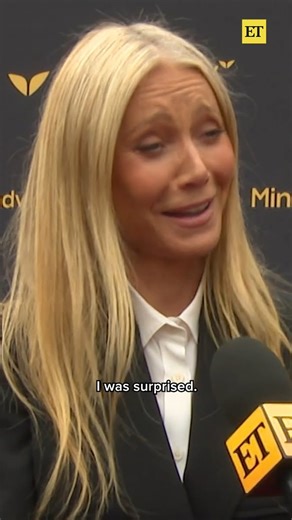 Gwyneth Paltrow knows 𝘁𝗵𝗼𝘀𝗲 photos of her kissing Timothée Chalamet definitely blew up the internet and her mom group chats. 🤣📲 | Entertainment Tonight