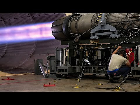 F-15 Jet Engine Test At Full Afterburner In The Hush House