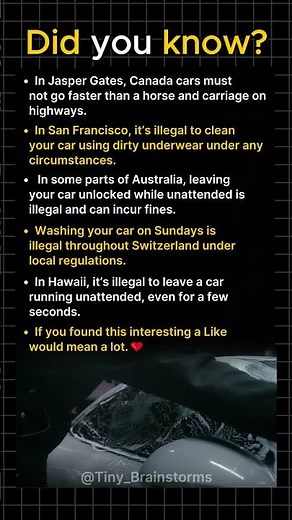 Unusual Driving Laws Around The World