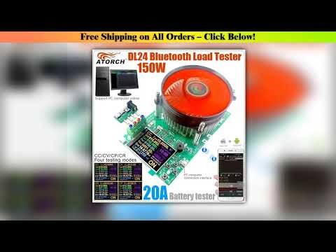DL24 150W 20A DC Power USB Tester Electronic Load Lithium Battery Capacity Monitor Discharge Meter