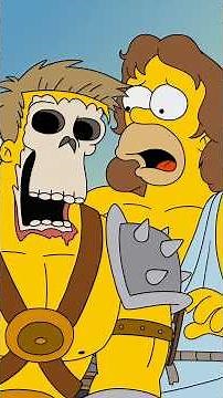 Homer Simpson fights for his life in Rome ⚔️ #simpsons #homer