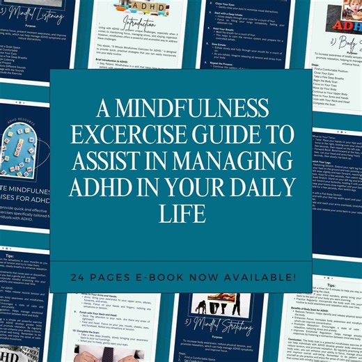 ADHD Support Guide: Mindfulness Exercises, Coping Mechanisms (digital Download) - Etsy UK