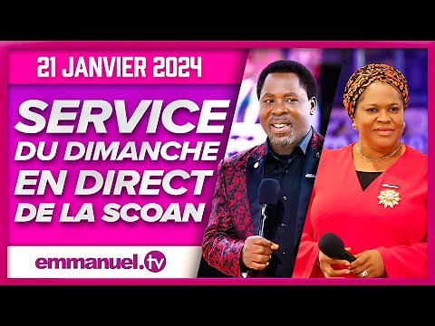 SERVICE DU DIMANCHE DE LA SCOAN (21/01/24) - Emmanuel TV en Direct en Français