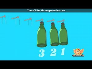 Ten Green Bottles - Nursery Rhyme with Lyrics (HD)
