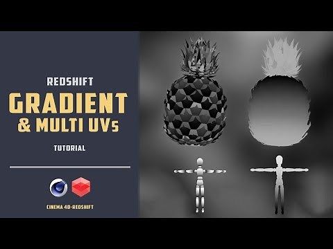 How to apply gradient on a object with redshift [CINEMA 4D TUTORIAL]