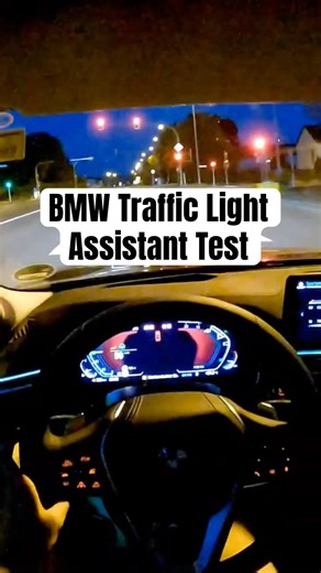 BMW Traffic Light Assistant Test #bmw #g31 #pov