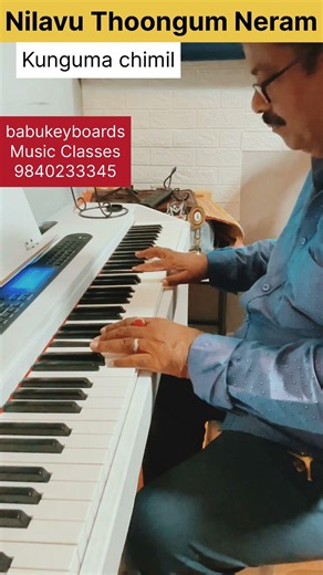 Nilavu thoongum neram how to play keyboard piano