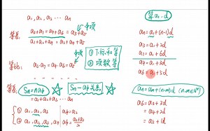 【2023数学必刷题】P92（概念课）---数列项数，中项的求解公式，等差数列的下标和相等的公式，等差数列Sn=na中