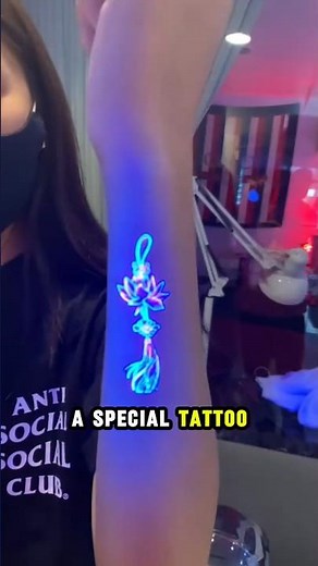 This tattoo can glow in the dark