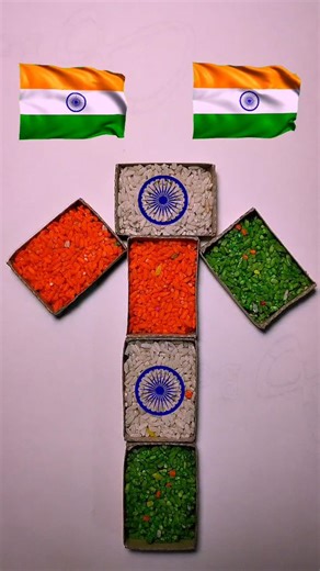 India 🇮🇳 Flag in Minecraft Pickaxe Rice Art | Creative Gaming + Art Mix 🌾⛏️ #shorts