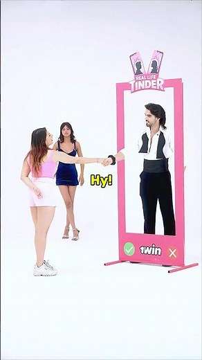 Tinder In Real Life With Girls 😍❤️ #shorts #tinder #funny