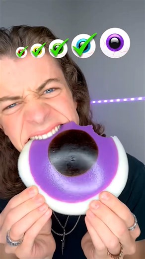 Small, Big, Giant Blue Gummy eyeball!?🤤