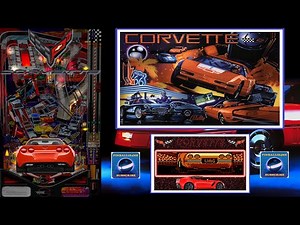 4K Corvette (Midway 1994) Vpx Visual Pinball Gameplay (3 Screen Setup)