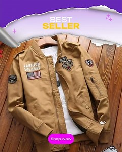 Men Casual Windbreaker Jacket
