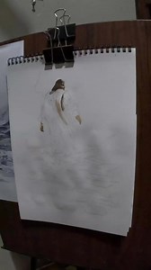 Watercolor painting Jesus walking in the water #artist #artwork #viral #art #watercolorpainting #painting #jesus #JesusLovesYou #jersompaculan | Jersom Paculan