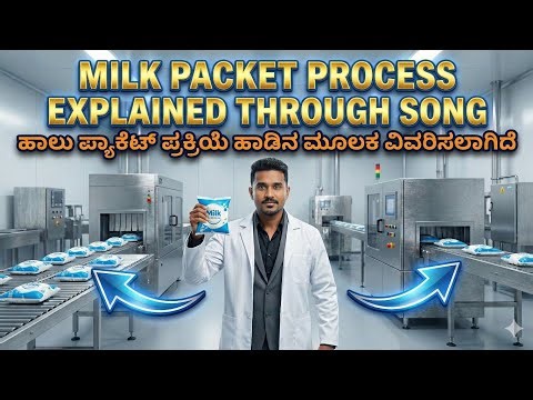 ಹಾಲಿನ ಪಾಕೆಟ್ ಹೇಗೆ ತಯಾರಾಗುತ್ತೆ? 🎶 ಹಾಡಿನಲ್ಲಿ ಹೇಳ್ತೀವಿ! | Milk Packet Factory Song 😍🥛| Maddy madhu