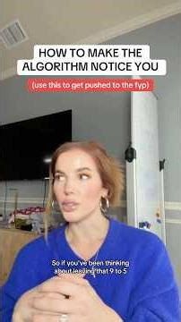 How to get the Tik tok algorithm to notice you #tiktok #tiktoktips