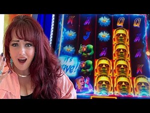 It’s ALIVE!!!! Frankenstein Slot! Downtown Las Vegas 👻