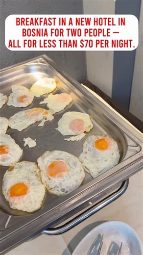 great room in a new hotel for two people for less than $70 per night — with a breakfast no fake eggs