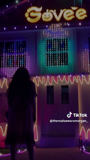 RING! Who is it? It's Samara letting you know that Govee is giving away a chance at free tickets to their Halloween Venue, which will be open until Nov 3rd. I'll say on TAPE that Govee has the best products to complete your own holiday light show. #GoveePartner #GoveeHalloweenLights