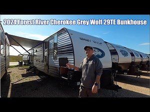 2024 Forest River Cherokee Grey Wolf 29TE Bunkhouse Travel Trailer