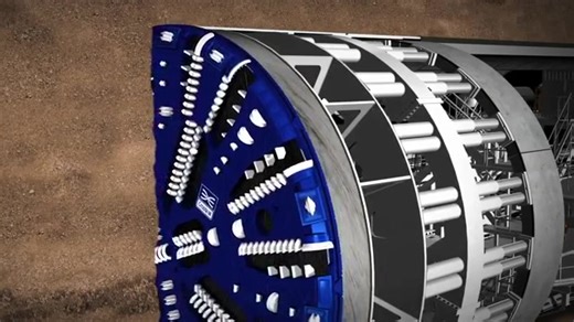 TBM（全断面隧道掘进机）工作原理