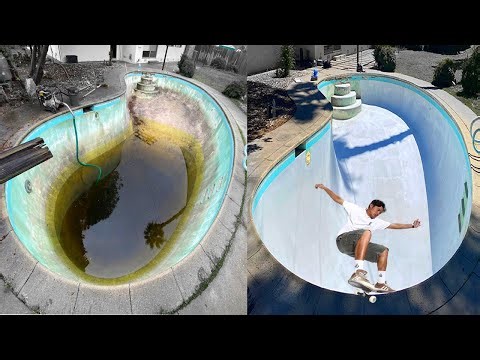 How to DRAIN & PATCH a POOL to SKATE