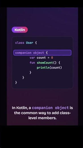 Kotlin Doesn't Have static? Here's What You Use Instead! 🤔 #shorts #java #kotlin