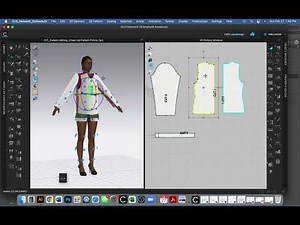 How to Clone and Simulate in CLO3D- Unfold patterns, create symmetric copy of patterns