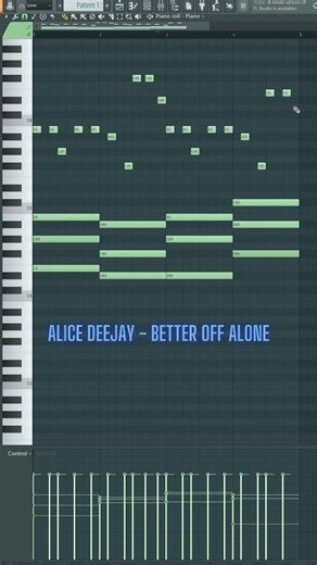 Alice Deejay - Better of alone, melody fl studio midi piano roll tutorial