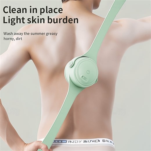 Hot Selling USB Electric Long Handle Silicone Bath Brush Electric Rotating Body Shower Cleaner Brush for Body with 4 Brush Heads 2025 - $19.99