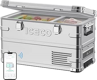 ICECO APL35 12 Volt Car Refrigerator, 37 Quart (30 Liter) Light Duty Aluminum 12v Portable Fridge Freezer, SECOP Nano Compressor, -4℉~68℉, 12/24V DC, 100-240V AC for Outdoor, Camping, RV, Truck, Boat
