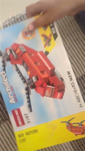 Unboxing Brick 3107 red rotors toy - architect bricks toys