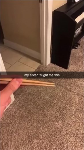 Funny Chopsticks Keyboard Mimicry for Laughs