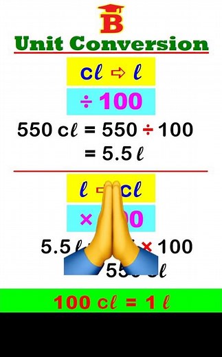 cl to l, l to cl Conversion