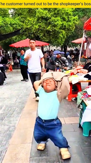 Stealing shirt right off the sellers back! Ninja technique Level 100 #chucklebox #comedy #trending