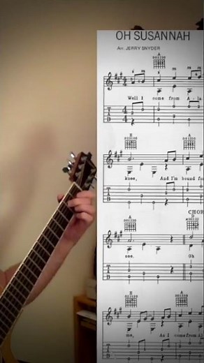 Fingerstyle Guitar Lesson: Oh Susannah Demo #short #fingerstyle #guitar