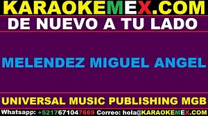 karaoke conjunto primavera - de nuevo a tu lado | Karaokemex.com